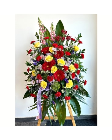 GRAND OPENING FLOWER SPRAY BY BLOOMS Specialty Arrangement