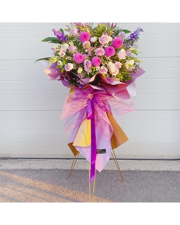 Modern Grand Opening Flower Stand- Season of Love Specialty Arrangement
