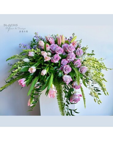 Sweet Farewell Casket Spray Funeral Casket Spray Flowers