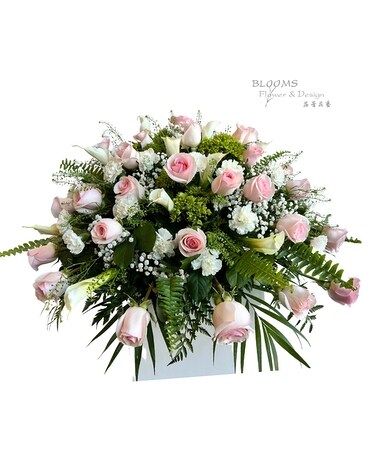 Rest and Peace Casket Spray Funeral Casket Spray Flowers