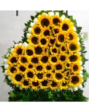 Sunflower Heart Flower Arrangement