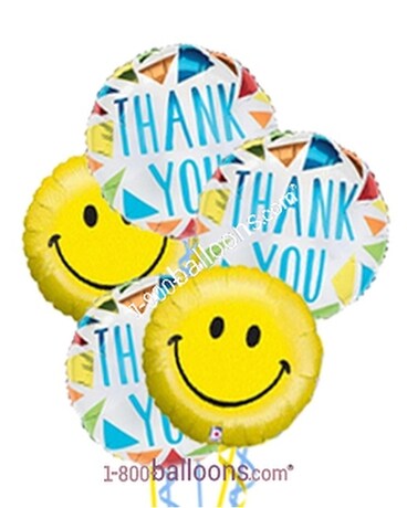 Thanks & Smiles Balloon Bouquet Balloon Bouquet