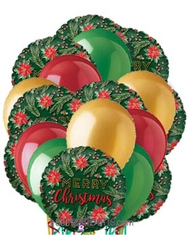 Peppermint Christmas Balloon Bouquet