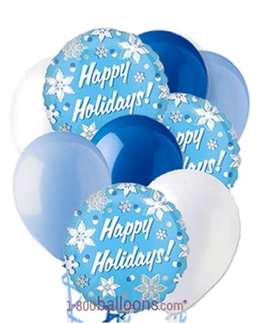 Winter Holiday Balloon Bouquet