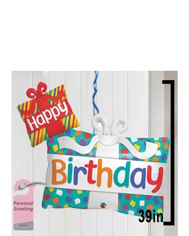 Huge Present Door Mailoon! Balloon Bouquet