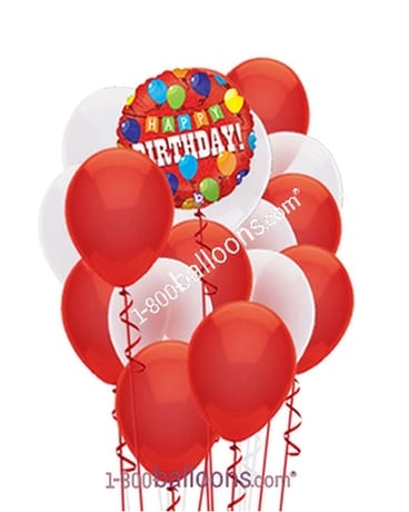 Red Angels Balloon Bouquet