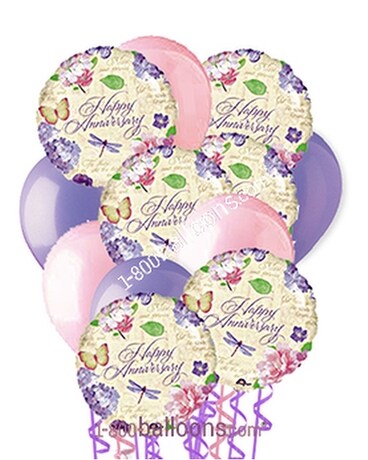 Happy Anniversary Wishes Balloon Bouquet