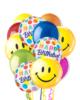 Many Birthday Smiles Balloon Bouquet