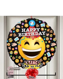 Happy Birthday Emoji Smiles Singing Balloon Balloon Bouquet