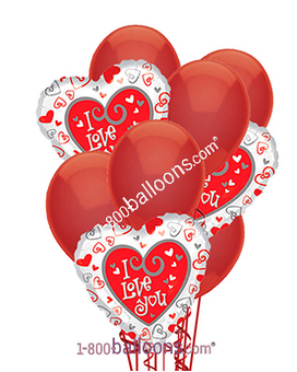 All My Love Balloon Bouquet Same Day Delivery Store Near Me