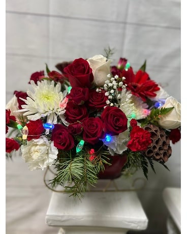 Sleigh of Light Flower Arrangement