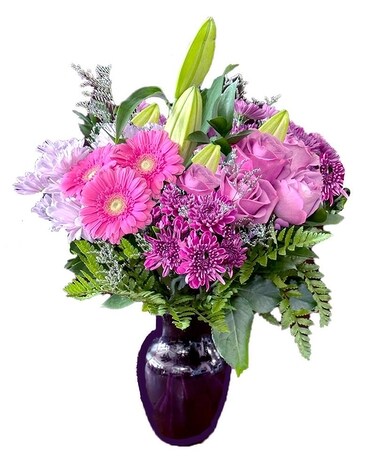 Purple Delight Flower Arrangement