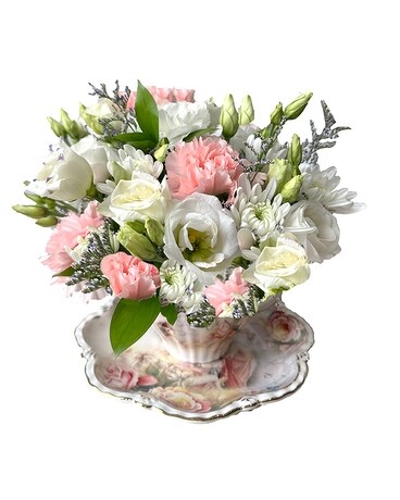 A Cup of Delight Flower Arrangement