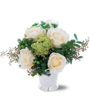 Silver Mint Julep Bouquet Flower Arrangement