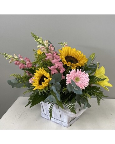 Sunset Picnic by Lovebird Flowers Flower Arrangement