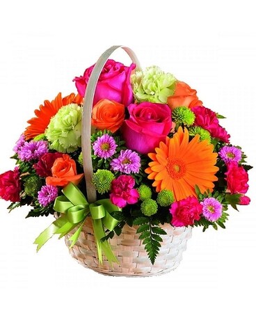 Budding Basket by Lovebird Flowers Flower Arrangement