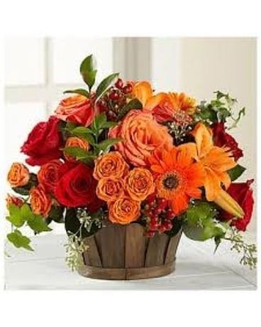 Autumn and Acorns by Lovebird Flowers Flower Arrangement