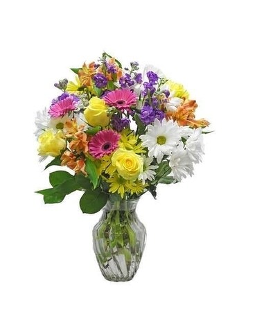 Fresh Glow By Lovebird Flowers Flower Arrangement