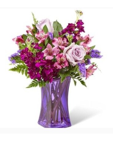 Purple Love by Lovebird Flowers Flower Arrangement