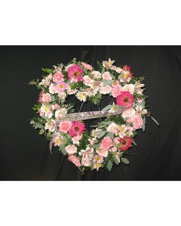 Memory Sympathy Heart Standing Spray