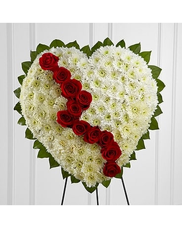 Broken Heart Flower Arrangement