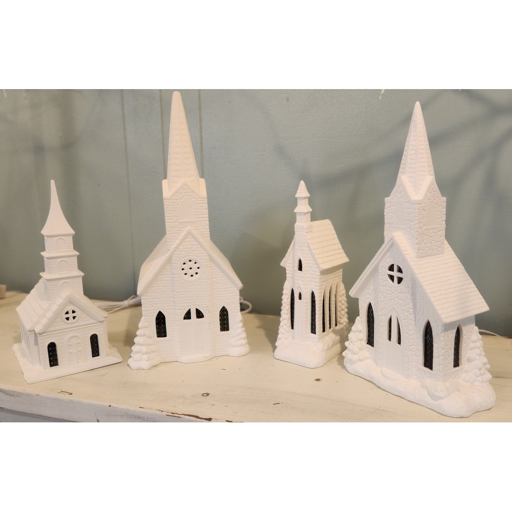 Ceramic Light up Churches in Pleasant View TN - Blossoms Florist