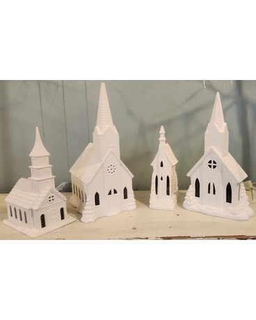 Ceramic Light up Churches Gifts