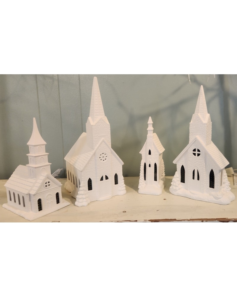 Ceramic Light up Churches in Pleasant View TN - Blossoms Florist