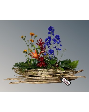 Beaver Chewed Branches Floral Design Boat Custom product