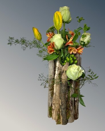 Beaver Chewed Branch Vase Floral Design Custom product