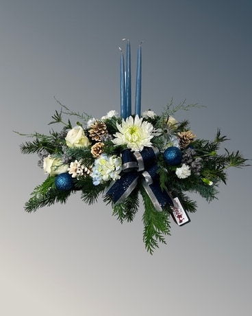 Christmas Blue For You Flower Arrangement