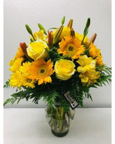 Lovin' Yellow Flower Arrangement