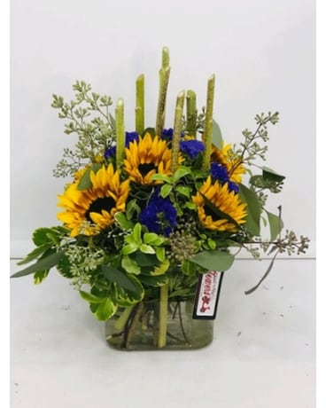 Woodsy Sunflower Flower Arrangement