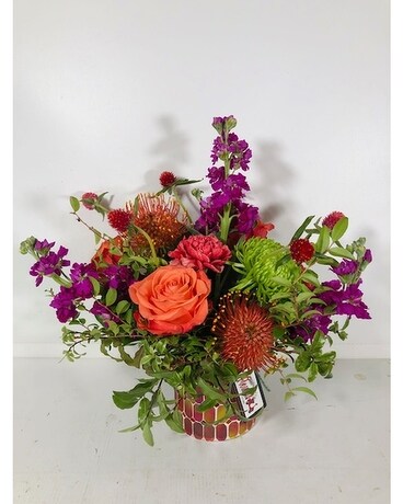 Fall Color Burst Flower Arrangement