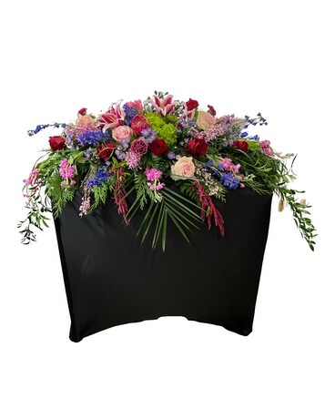 Sweet Remembrance Casket Spray Funeral Casket Spray Flowers