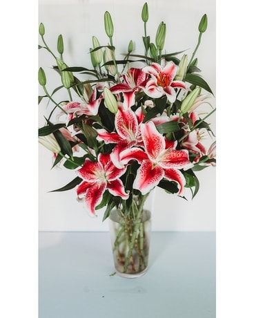 Spectacular Stargazers Flower Arrangement