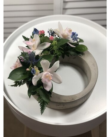 Circle Planter Flower Arrangement