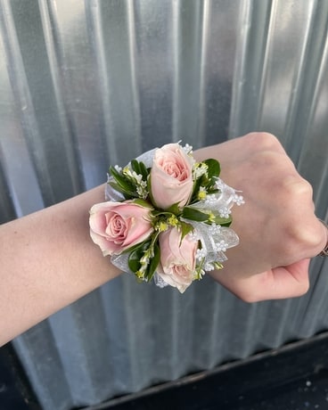 Pink Corsage Prom Wristlet Corsage