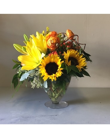 Autumn Sunset Flower Arrangement In Walla Walla Wa Holly S