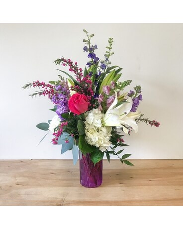 Amazing Amethyst Flower Arrangement