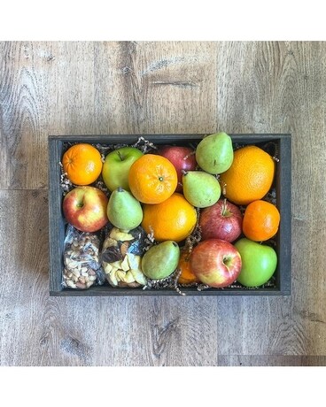 Fruit Crate Flower Arrangement