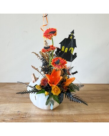 Haunted House Flower Arrangement