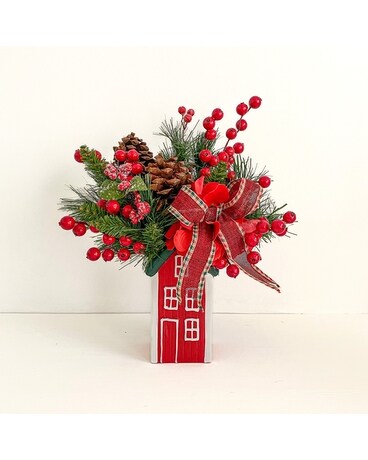 Santa's Tower Silk Arrangement Flowers