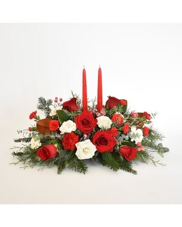 Pretty Peppermint Centerpiece - Gorgeous & Grand Flowers