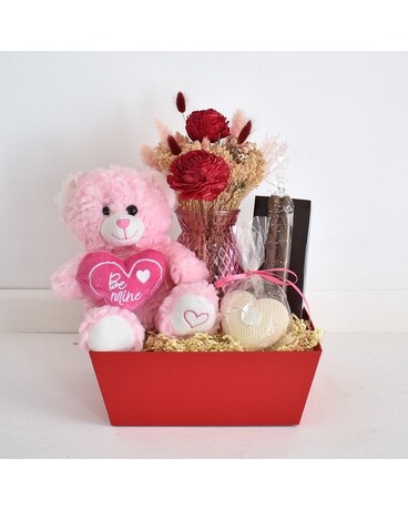 Love You Beary Much - Gift Basket Flowers
