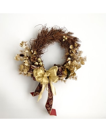 All That Glitters is Gold Wreath Flowers