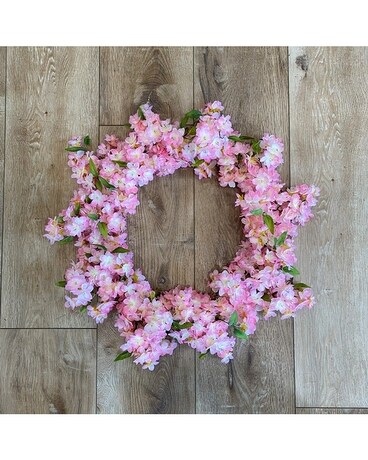 Pretty in Pink Silk Wreath Wreath