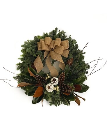 Rustic Charm Wreath - Deluxe Flowers