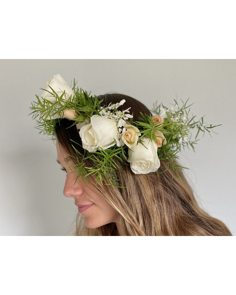 Flower Crown - White + Green Garden in West Seneca NY - William's