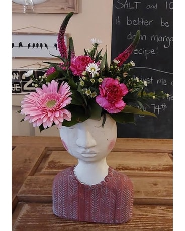 pink large kinfolk Flower Arrangement